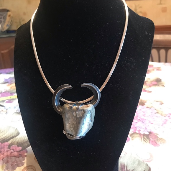 RARE PETER EIN-HOD STERLING SCULPTURAL BROOCH PENDANT.MID CENTURY MODERN - Picture 3 of 10